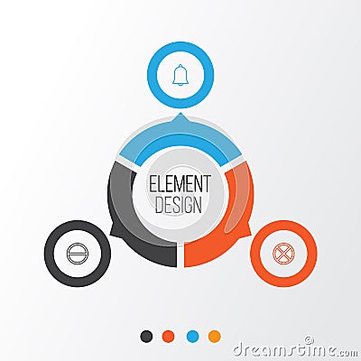Network Icons Set. Collection Of Refuse, Bell, Exit And Other Elements. Also Includes Symbols Such As Wrong, Bell Vector Illustration
