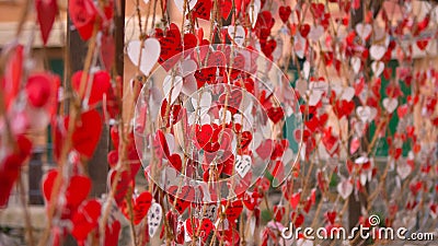 The network of lovers Camogli, Liguria, Italy Stock Photo