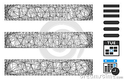 Network Menu Items Vector Mesh Stock Photo