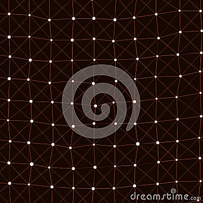 Network Mesh Computation Art background illustration Vector Illustration