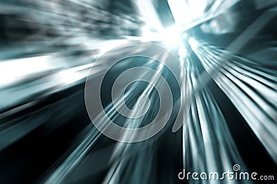 Network and power cables, Abstract flow of information in internet Stock Photo