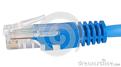 A network RJ45 connector Stock Photo
