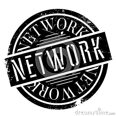 Network rubber stamp Vector Illustration