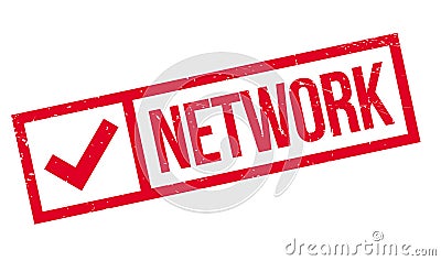 Network rubber stamp Vector Illustration