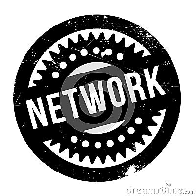 Network rubber stamp Vector Illustration