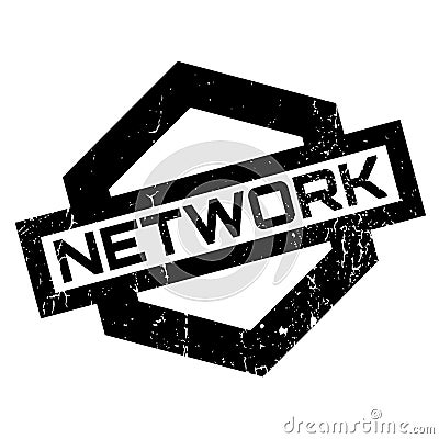 Network rubber stamp Vector Illustration