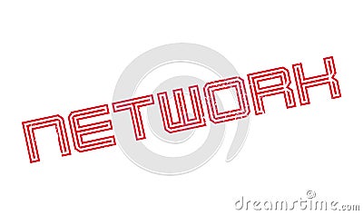 Network rubber stamp Vector Illustration