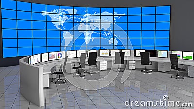 Network / Security Operations Center (NOC / SOC) Stock Photo