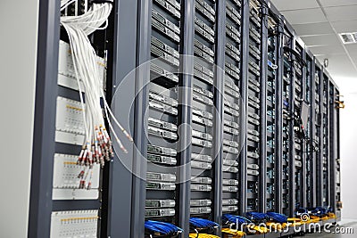 Network server room Stock Photo