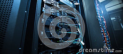 Network server room Stock Photo