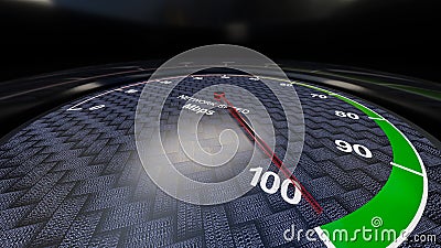 Network speed indicator Stock Photo