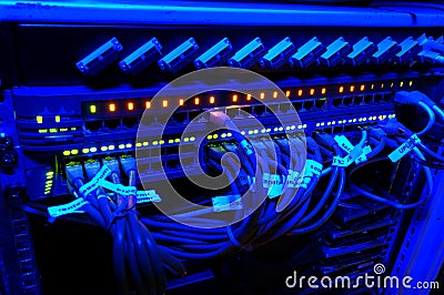 Network switch - hub Stock Photo