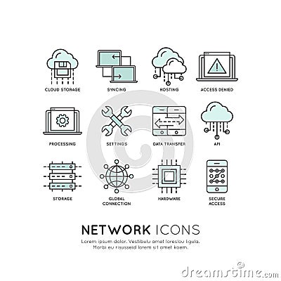 Network Tecnology Concept Stock Photo