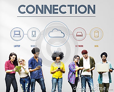 Networking Communication Connection Share Ideas Concept Stock Photo