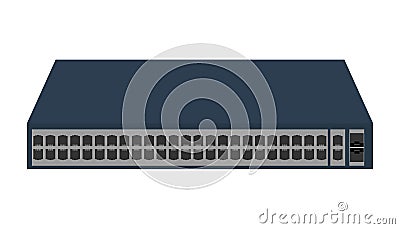Networking Switch image to be used in web applications, m Vector Illustration