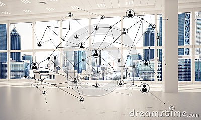 Networking and wireless connection as concept for effective mode Stock Photo