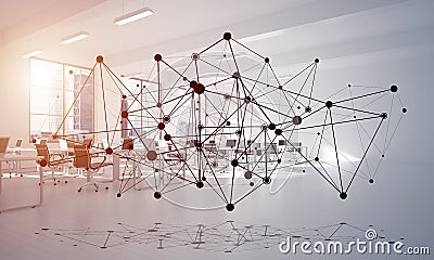 Networking and wireless connection as concept for effective modern business Stock Photo