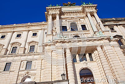 Neue Burg palace facade Stock Photo