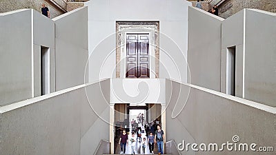 Neues Museum, Berlin - entrance Editorial Stock Photo