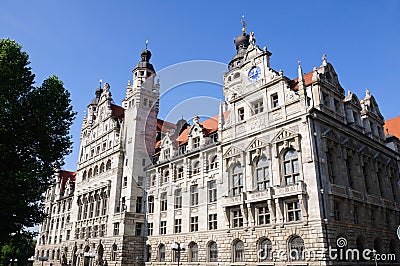 Neues Rathaus - Leipzig, Germany Stock Photo