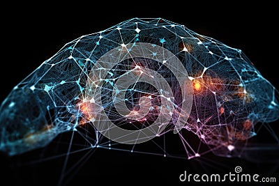 neural network, learning from vast amount of data, to make accurate predictions Stock Photo