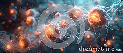 Neural Symphony: Storing Memories. Concept Neural Networks, Memory Storage, Brain Functions, Stock Photo
