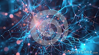 Neural Unveiling: Exploring the Depths of Deep Learning Stock Photo