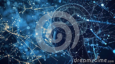 Neural Unveiling: Exploring the Depths of Deep Learning Stock Photo