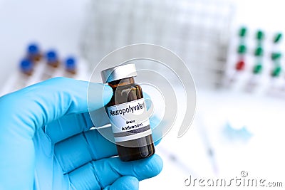 neuro polyvalent, Snake antivenoms in a vial, Serum for injection to prevent venom from snake bites Stock Photo