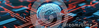 Neuromorphic computing artificial intuition Stock Photo