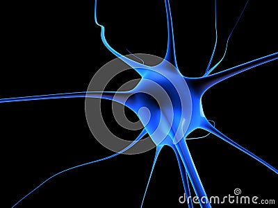 Neuron cell Stock Photo