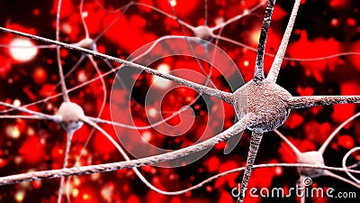 Neuron, neural network, nerve node, Stock Photo