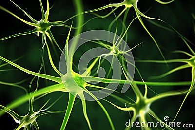 Neurons abstract background Stock Photo