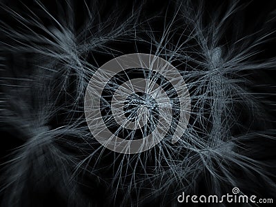 Neurons network zoom in Stock Photo