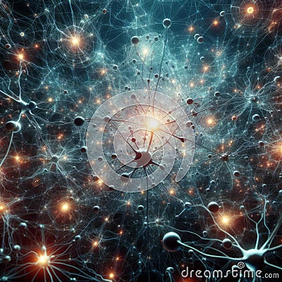 Neurons The power of the animal mind. Stock Photo