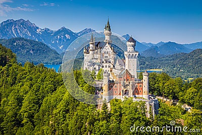 Neuschwanstein Castle, Bavaria, Germany Editorial Stock Photo