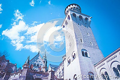 Neuschwanstein Castlebeautiful palce Editorial Stock Photo