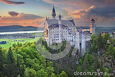Neuschwanstein Castle, Germany. Stock Photo