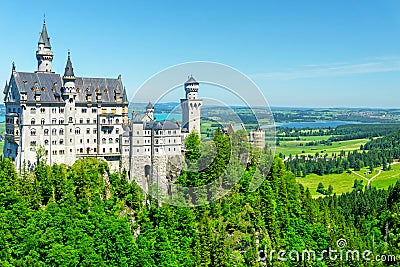 Neuschwanstein Castle, near Fussen Stock Photo