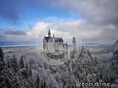 Neuschwanstein Castle in Schwangau Stock Photo