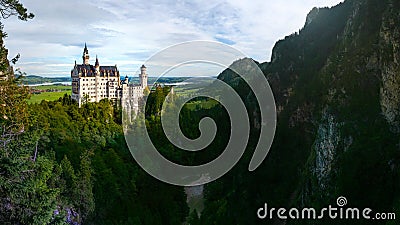 Neuschwanstein Castle in Schwangau, Stock Photo