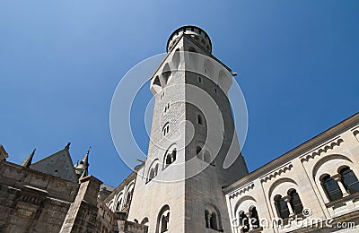 Neuschwanstein Castle Tower Stock Photo