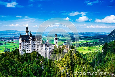 Neuschwanstein Castle(New Swanstone Castle) Stock Photo