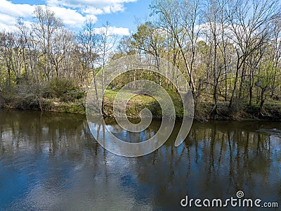 The Neuse river in North Raleigh. Stock Photo