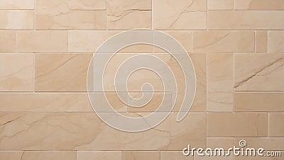 Neutral Elegance: Beige Limestone Canvas. AI generate Stock Photo