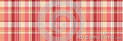 Neutral tartan seamless pattern, repeatable patterns background textile fabric. Product vector texture plaid check in red and Vector Illustration