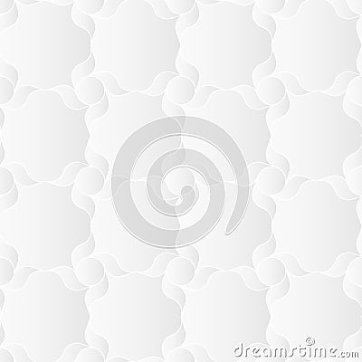 Neutral White Arabesque Texture Vector Illustration