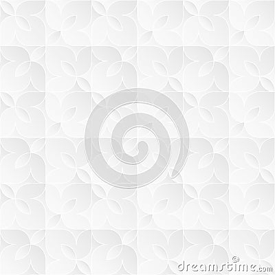 Neutral White Floral Texture Vector Illustration