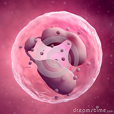 a neutrophil Cartoon Illustration