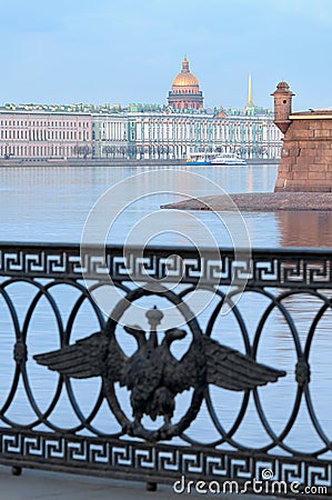 Neva River, St. Petersburg, Russia. Stock Photo